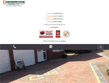 Tablet Screenshot of cornerstonepavingltd.com